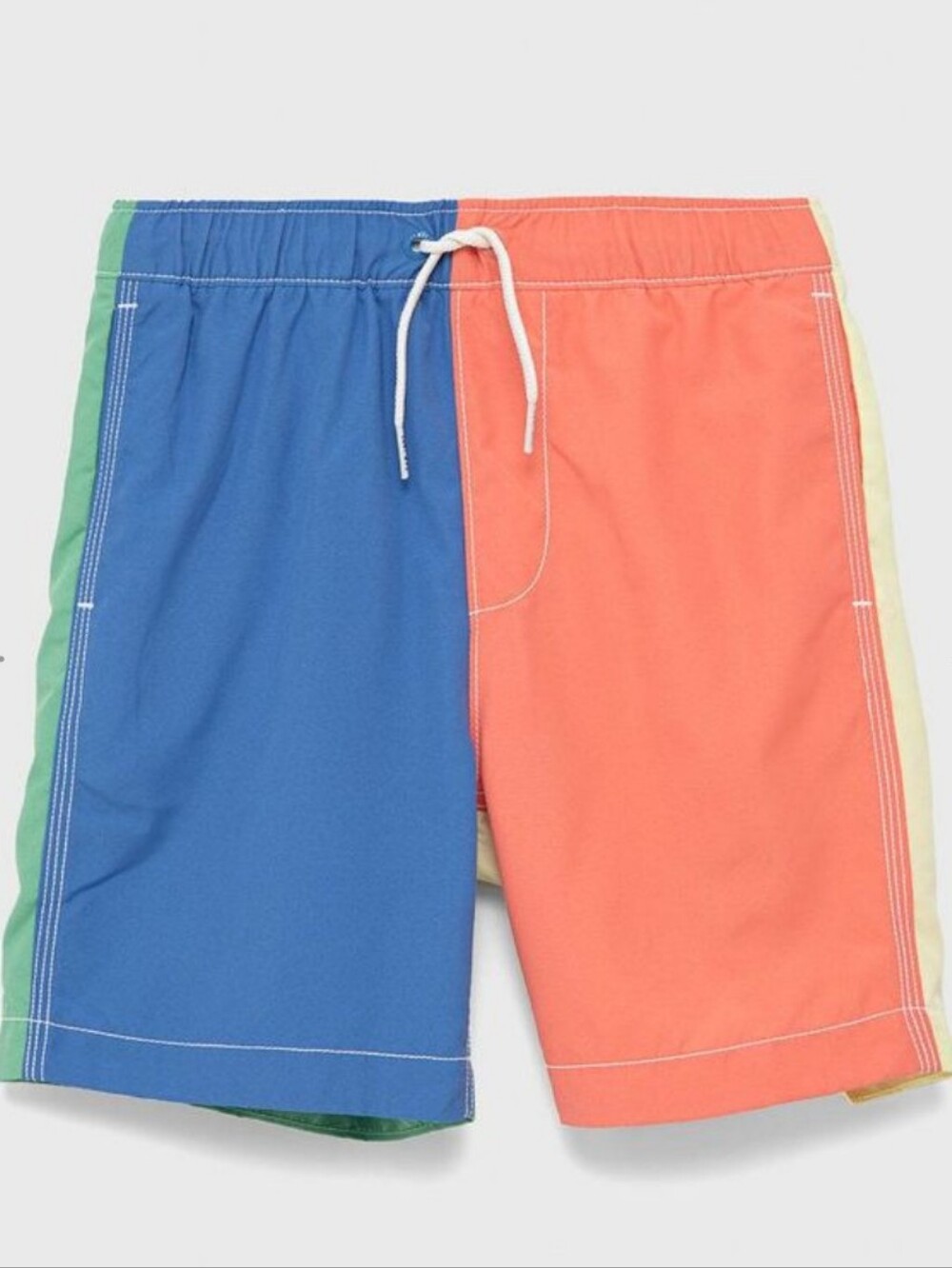 New Gap Kids 6" Swim Trunks Blue Electra Colorblock Boys Size 10